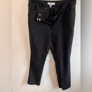Chicos Black casual straight cut pants‎